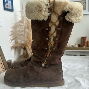 UGG Dark Brown Sheepskin Boots. Great condition!